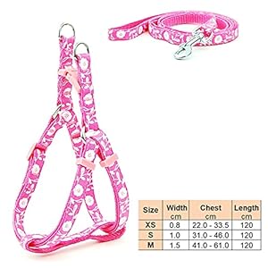 Dog Cat Harness Leash Adjustable Reflective L...