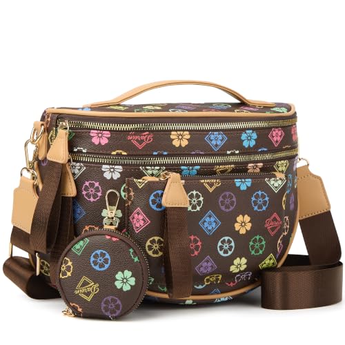 Image of Crossbody Purse for Women Small Crossbody Bags Trendy Vegan Leather with Adjustable Shoulder Straps Gift for Mother Wife Mom