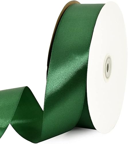 TONIFUL - Listón de satén de color liso, para envolver regalos, sillas, día de San Valentín, boda, fiesta de cumpleaños, cabello, costura floral, 1