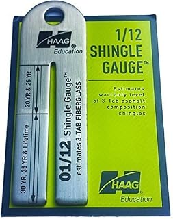 Haag Shingle Gauge, Shingle Gauge Tool, 1/12 Shingle Gauge, Haag 12/1 Shingle Gauge Tool, Haag Engineering Shingle Gauge Tool