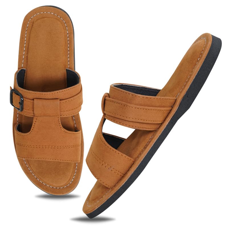 Image of DFR Sandals for Men, Daily Use Comfortable Ethnic Rajasthani Mens Slippers