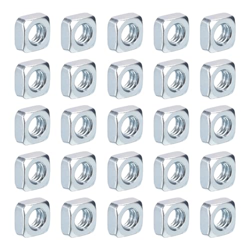 Écrous carrés anti-rotation en acier zingué coloré de 6,35 mm pour assemblages durables