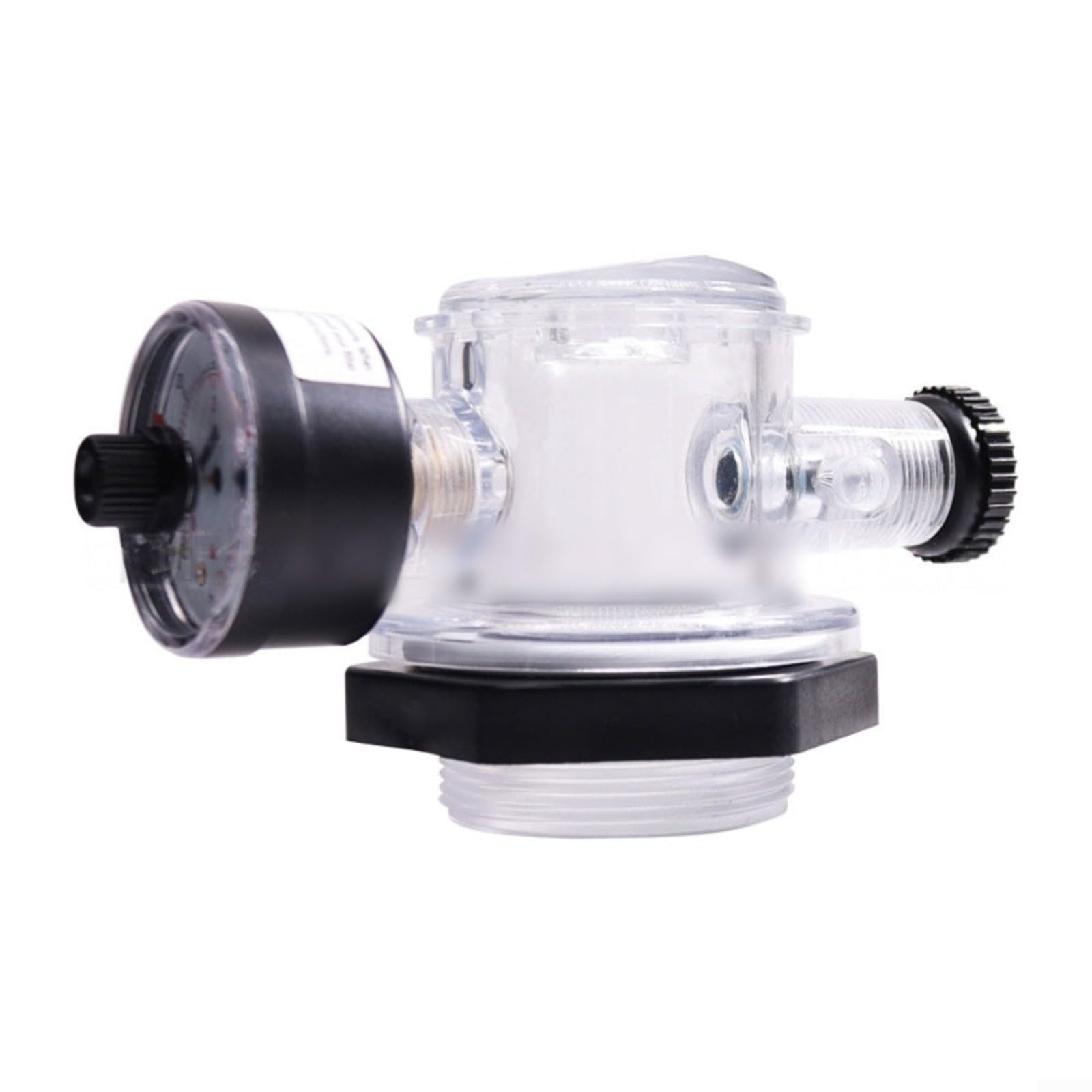 Válvula de alivio de aire de filtro de spa para piscina TR100C TR140C para Triton II, kit de válvula de escape manual con arandelas, parte negra fácil de instalar