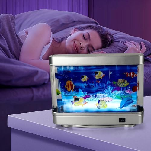 Décoration sensorielle aquarium virtuel veilleuse calme bébé - 3
