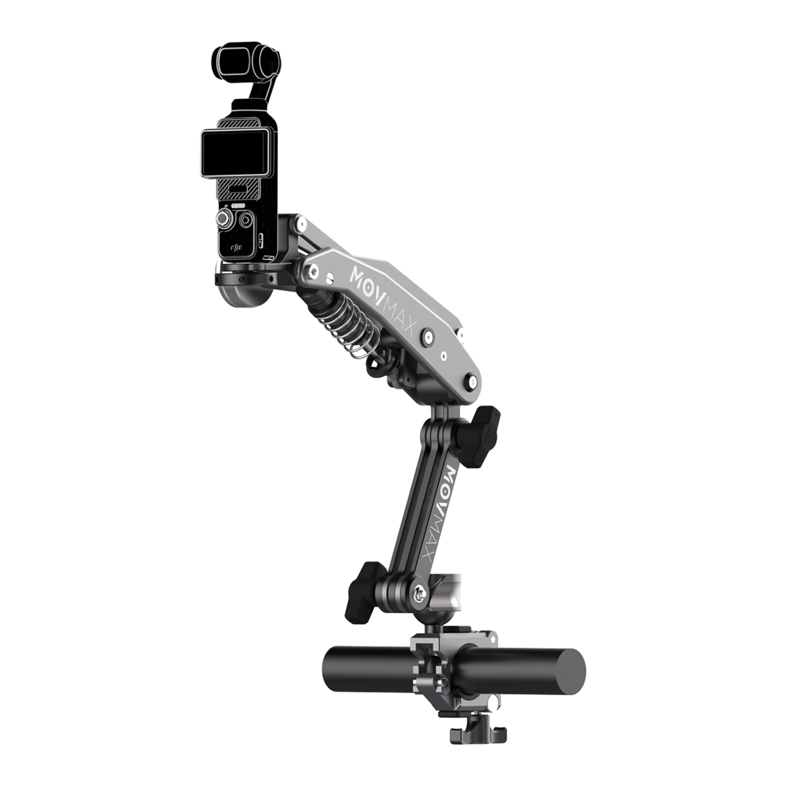 MOVMAX Blade Arm Rod Clamp Kit for DJI Osmo Pocket 3, Insta 360, GoPro Hero 12 Action Cameras, Motorcycle/Bike Clamp Mount