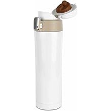 Baylar Beyaz  elik Termos Matara 500 Ml Tek Ebat Beyaz