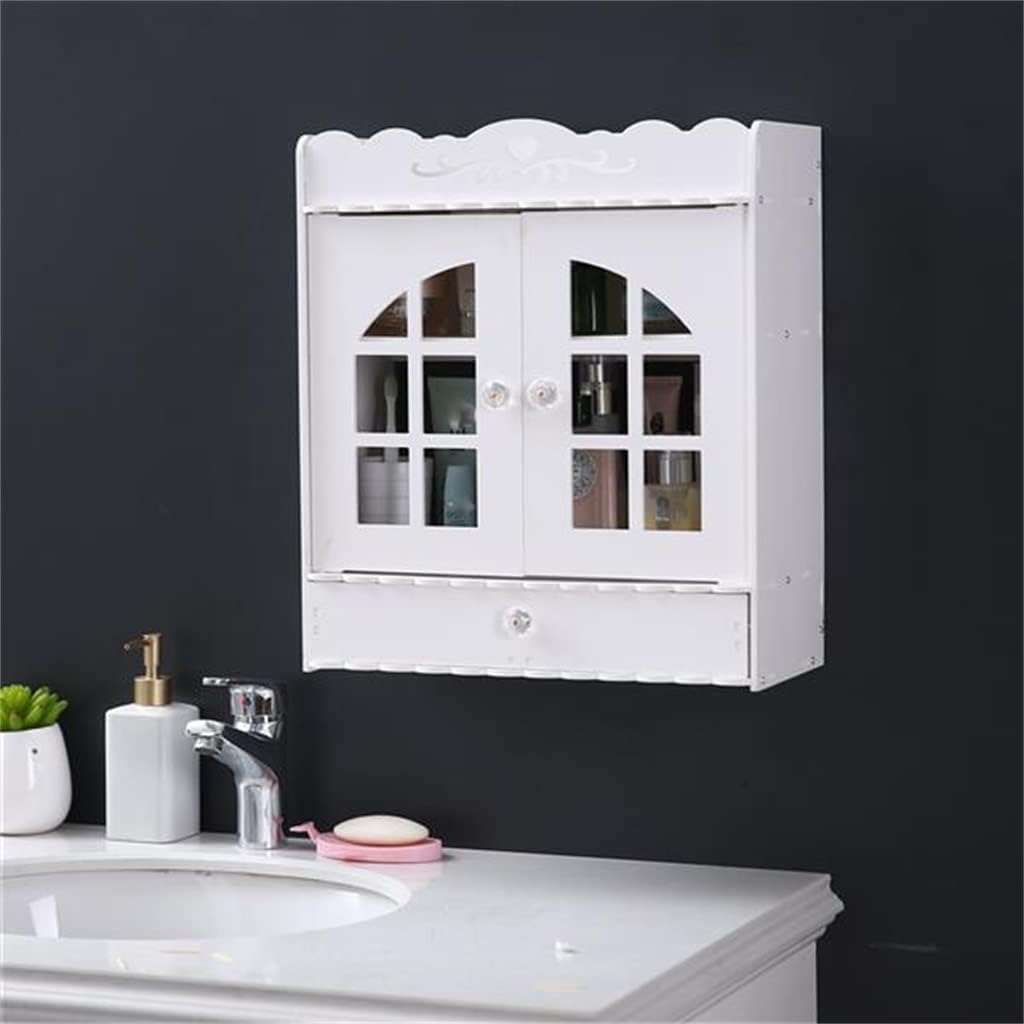 (39 X 17.5 X 44) cm Non-Porous PVC Bathroom Vanity Cabinet with Drawers Bathroom Cabinet (D As Shown)