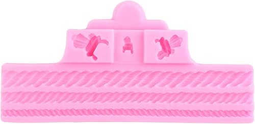 Miniatura 5 de Mujiang Moldes de silicona para timón de ancla, soga salvavidas, molde de fondant, moldes de chocolate pirata para decoración de pasteles de azúcar,