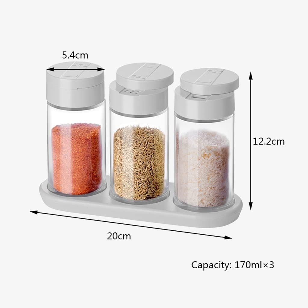 Gewürzdosen-Set für die Küche, Gewürzdose, transparent, Aufbewahrungsbehälter, Gewürzbehälter, Gewürzbehälter, 150 ml