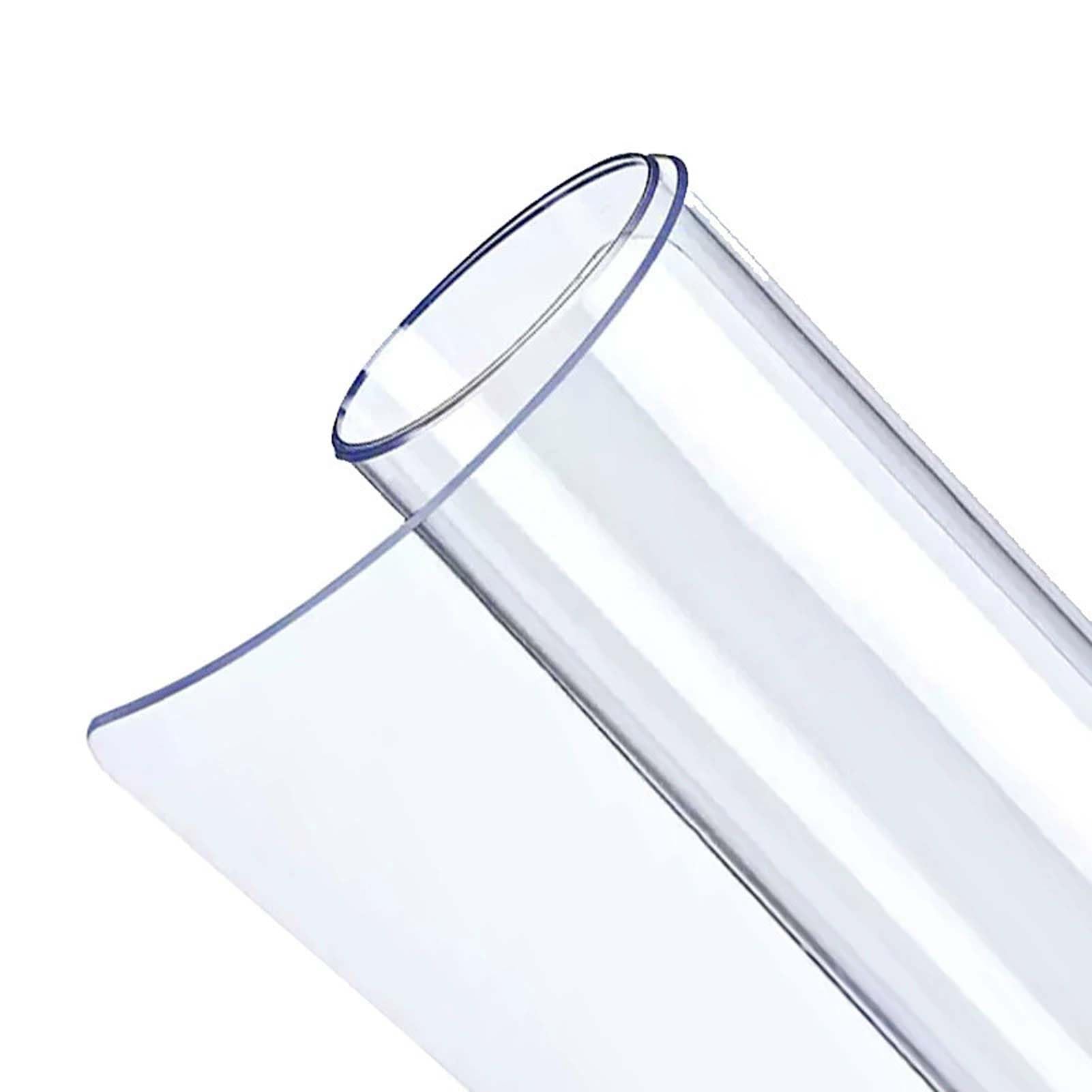 QBYRSSS Thick Clear Plastic Table Protector 47x102 InchWaterproof OilProof SpillProof Transparent Tablecloth CoverDurable Vinyl PVC Rectangle Table Cloth for Indoor & Outdoor Use