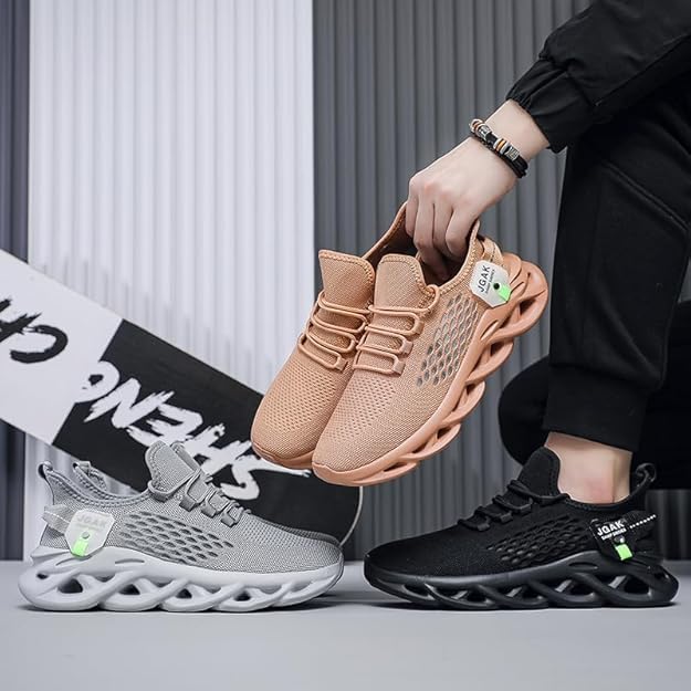 Image of Mens Running Walking Tennis Shoes Mens Casual Fashion Gym Hiking Shoes for Men Sneakers Work Breathable Comfortable Lightweight
