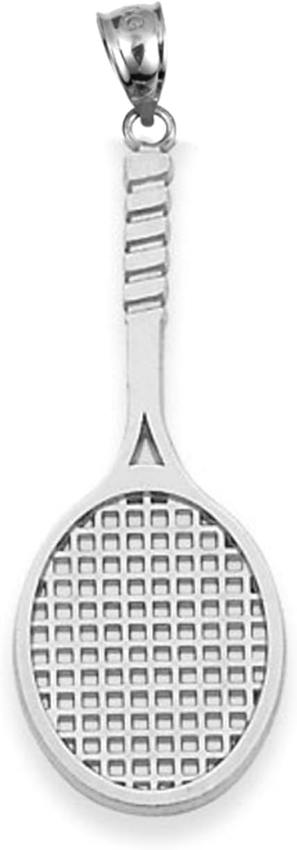 Tennis Racket Charm Gold