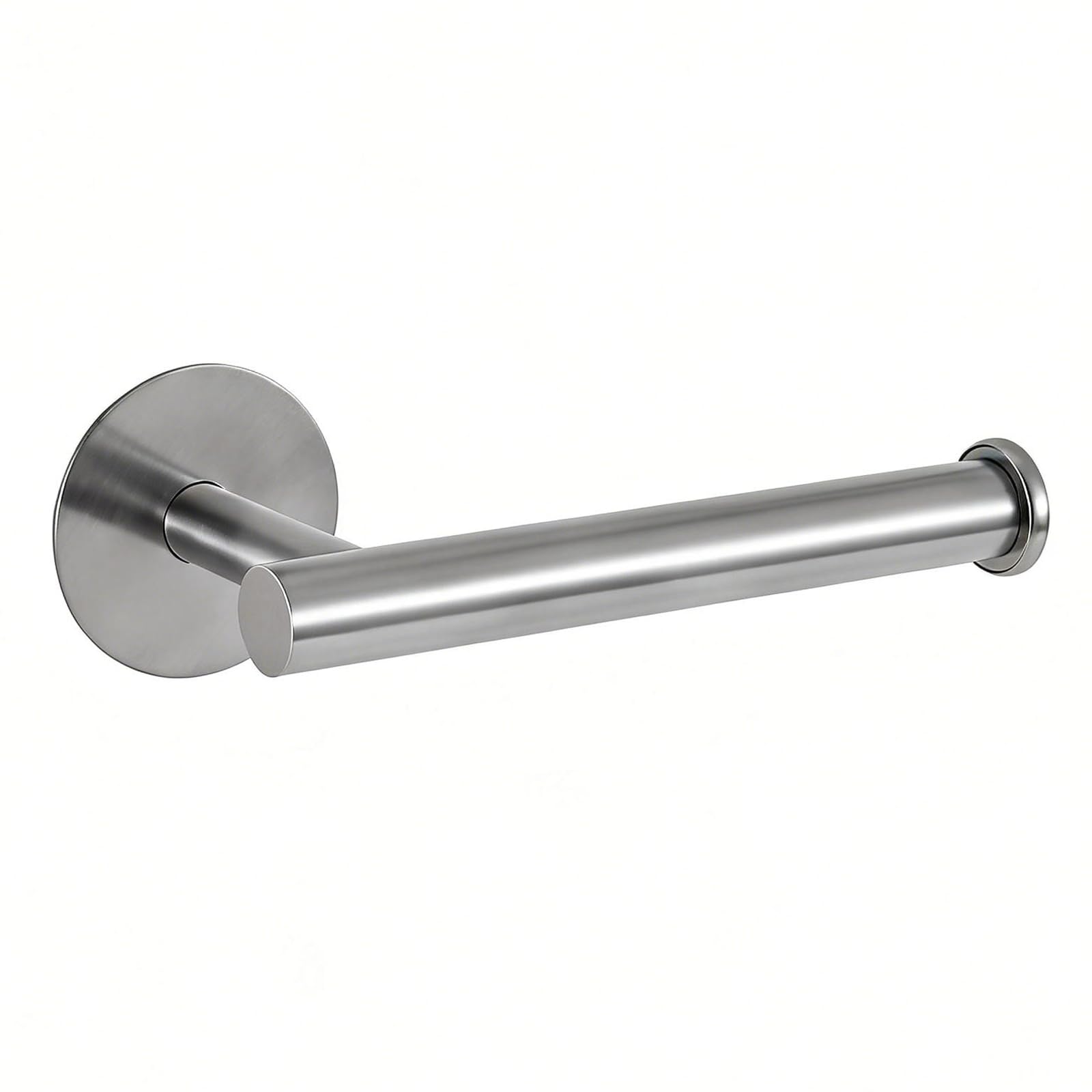 Self Adhesive Toilet Paper Holder, No Drilling Wall Mount Stainless Steel Toilet Roll Holder, Rustproof Tissue Holder for Bathroom Kitchen RV Washroom Home Brushed Nickel