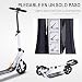 HOMCOM Patinete Plegable para Adultos y Niños más de 14 años Scooter...