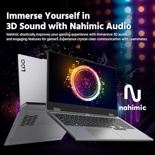 Image of Lenovo LOQ 17.3 inch FHD 165Hz Gaming Laptop, NVIDIA GeForce RTX 5050 8GB GDDR7, Intel i5-13450HX, 64GB DDR5, 5TB Storage (4TB SSD & 1TB Docking Station Set), Backlit Keyboard, Wi-Fi 6, Win 11 Pro, Gray