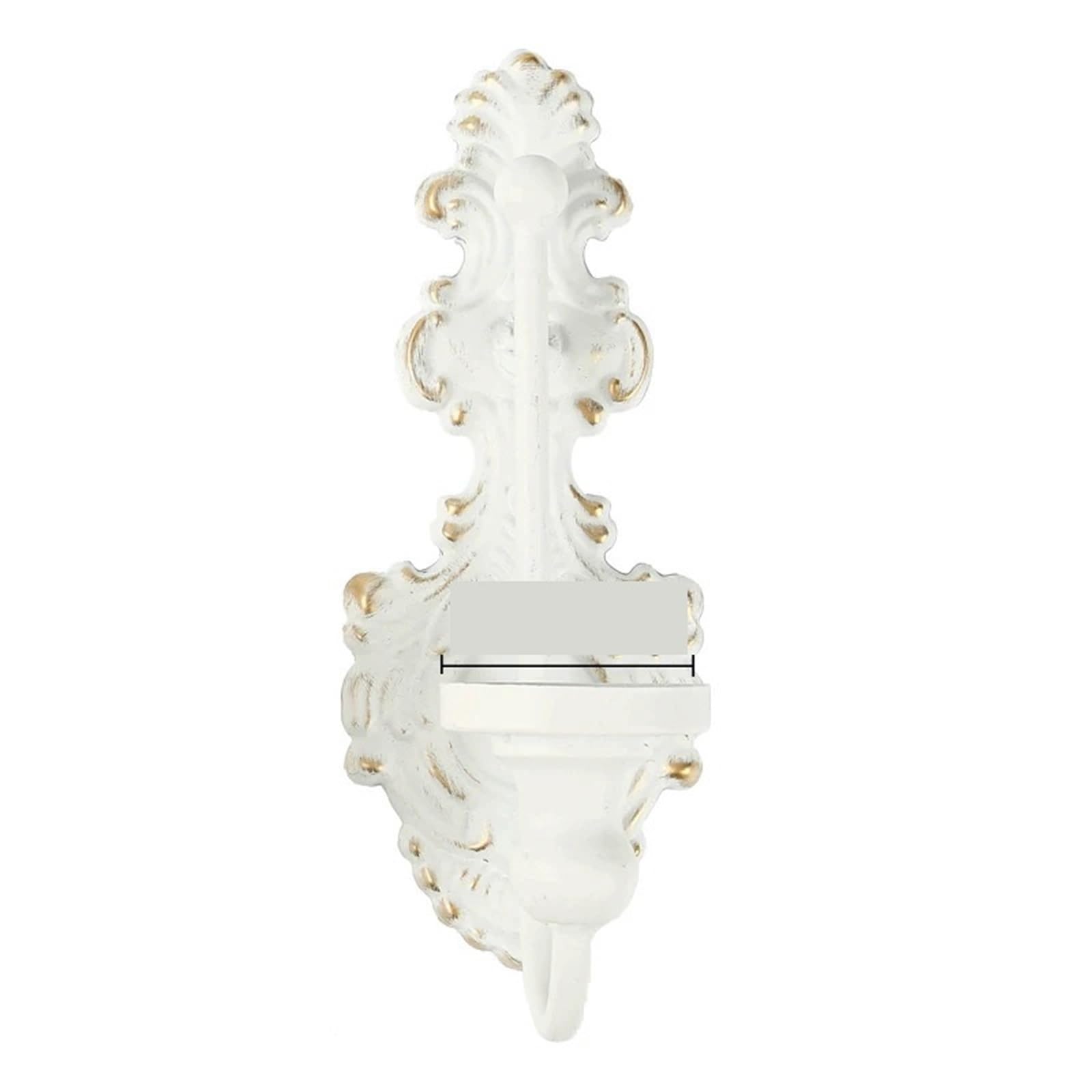 Wall Candle Sconce Holder Wall Candle Tea Lights Sconce Rustic Decoration No Punching(Color 2)