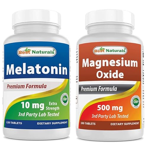 Melatonin 10Mg & Magnesium Oxide 500 Mg #TOP2