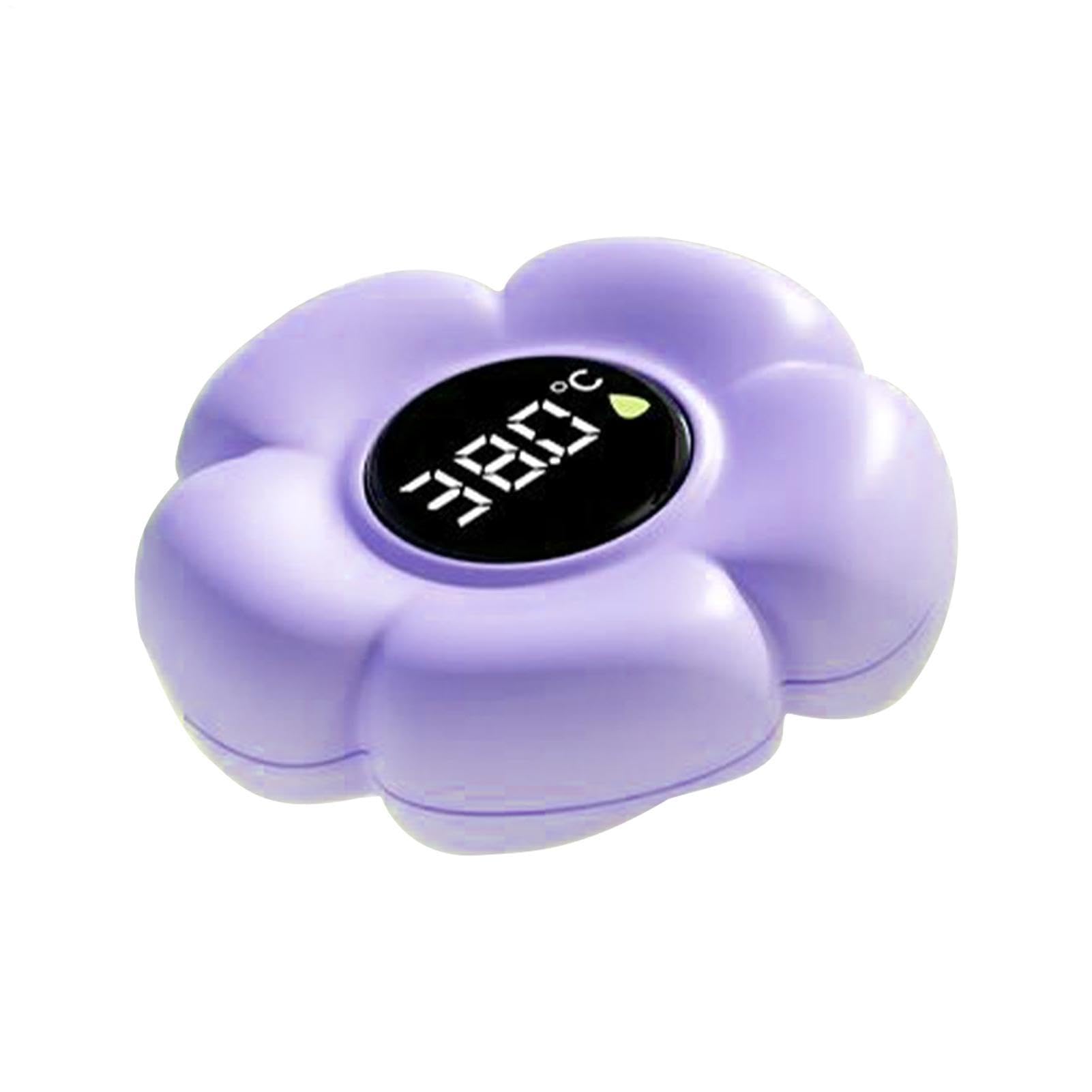 Chic Floating Bath Thermometer, Digital Water Temperature Sensor, Flower Shape LED Display Gauge, Waterproof Bath Safety Device Extra, Modern Bathroom Accessory with Sleek Style
