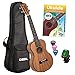 Produktbild Cascha Tenor Ukulele Set Kinder Erwachsene I Ukulele Starter Kit 3 Plektren Tasche deutsches Lehrbuch Stimmgerät I Tenor Ukulele Mahagoni I Kleine Hawaii Gitarre für Anfänger Fortgeschrittene