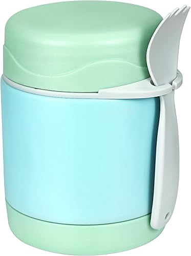 Pawtong Termo de sopa de 10 onzas para niños con aislamiento térmico para alimentos calientes, contenedor térmico de almuerzo para alimentos