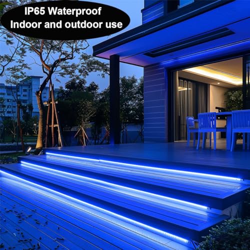 Tira LED Azul TOPAI 24V COB 16.4ft IP65 Impermeable miniatura 4