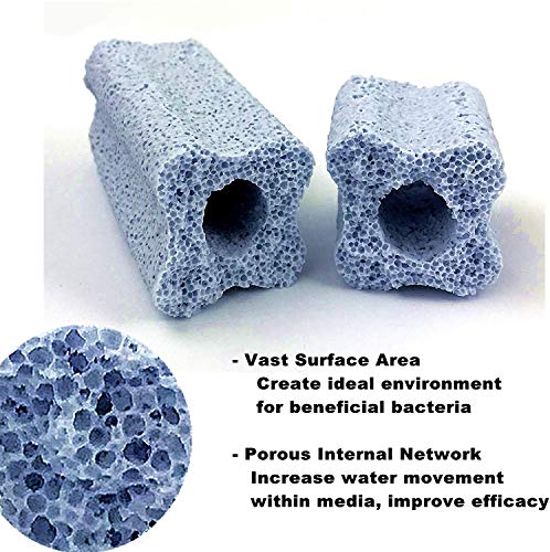 Image of Ceramic Bio Filter Media Vast Surface Area for Aquarium Sump Canister (1 Box / 24 pcs)