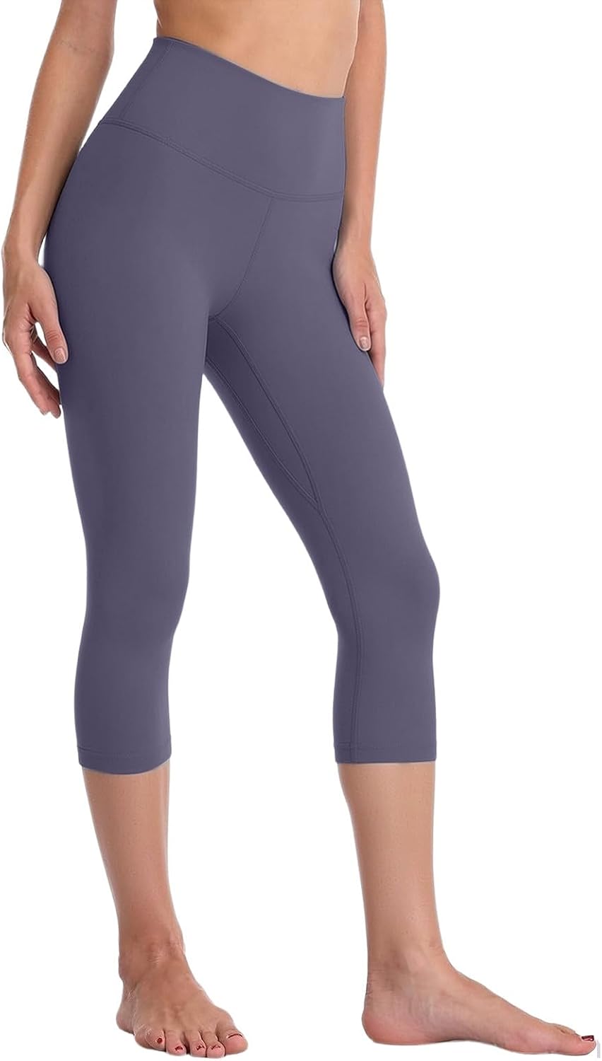 Womens Capri Pants High Waisted Yoga Capri Leggings Cropped Pants Workout Casual Summer Running Athletic Leggings