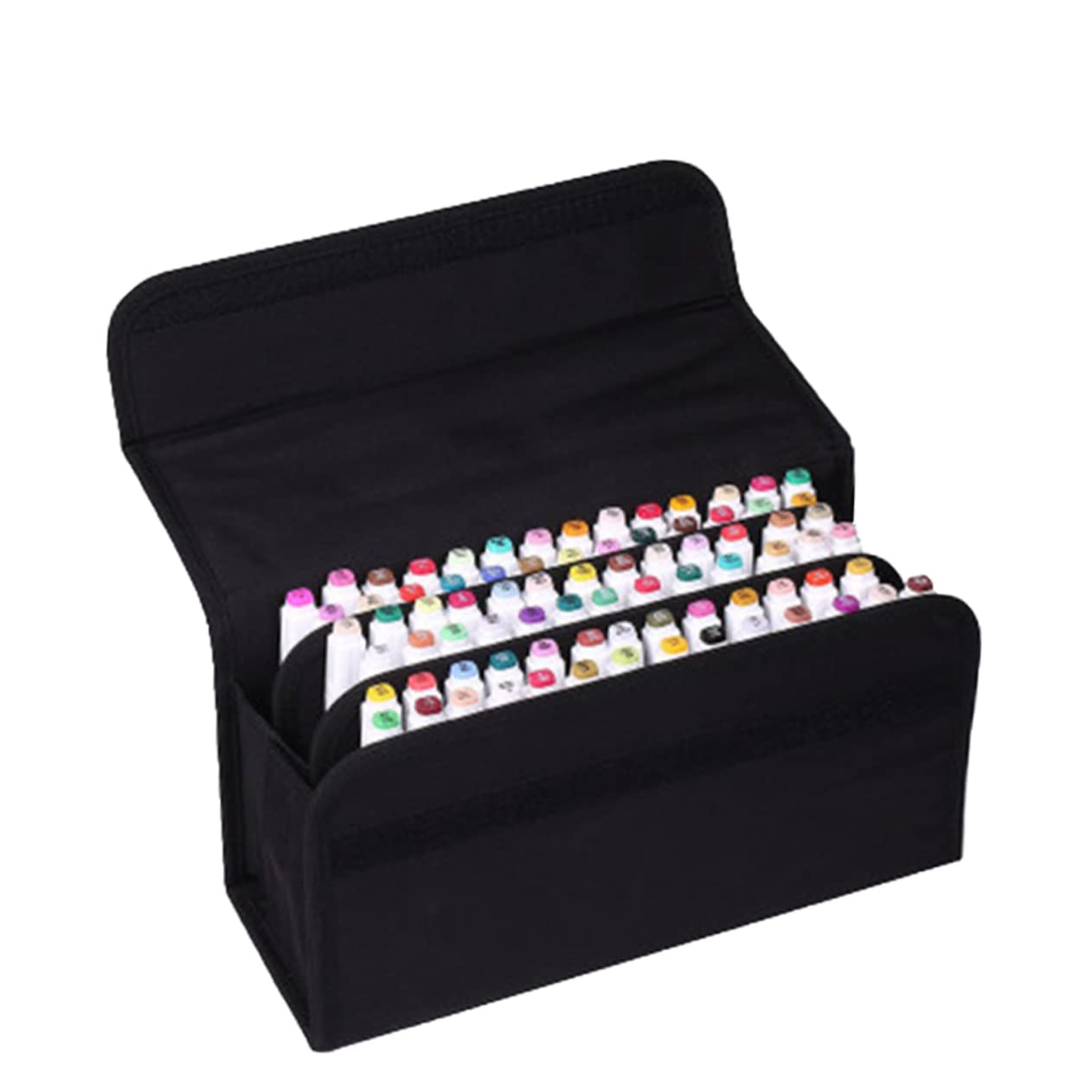 STOBOK Bolsa para Guardar Lápices De Colores con Ranuras Estuche Portátil De Almacenamiento Organizador De Marcadores para Uso El Hogar o Escuela