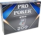 Tactic - 03090 - Poker - Propoker : Mallette Métal 200 Jetons, Noir