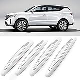 4 Pcs Car Door Edge Guards Car Side Door Protector Suitable for Various Car Pads Door Shock Absorbers-White
