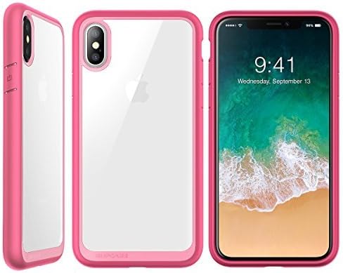SUPCASE [Unicorn Beetle Style] Case Designed for iPhone X, iPhone XS, Premium Hybrid Protective Clear Case for Apple iPhone X 2017/ iPhone XS 2018 Release (Pink)