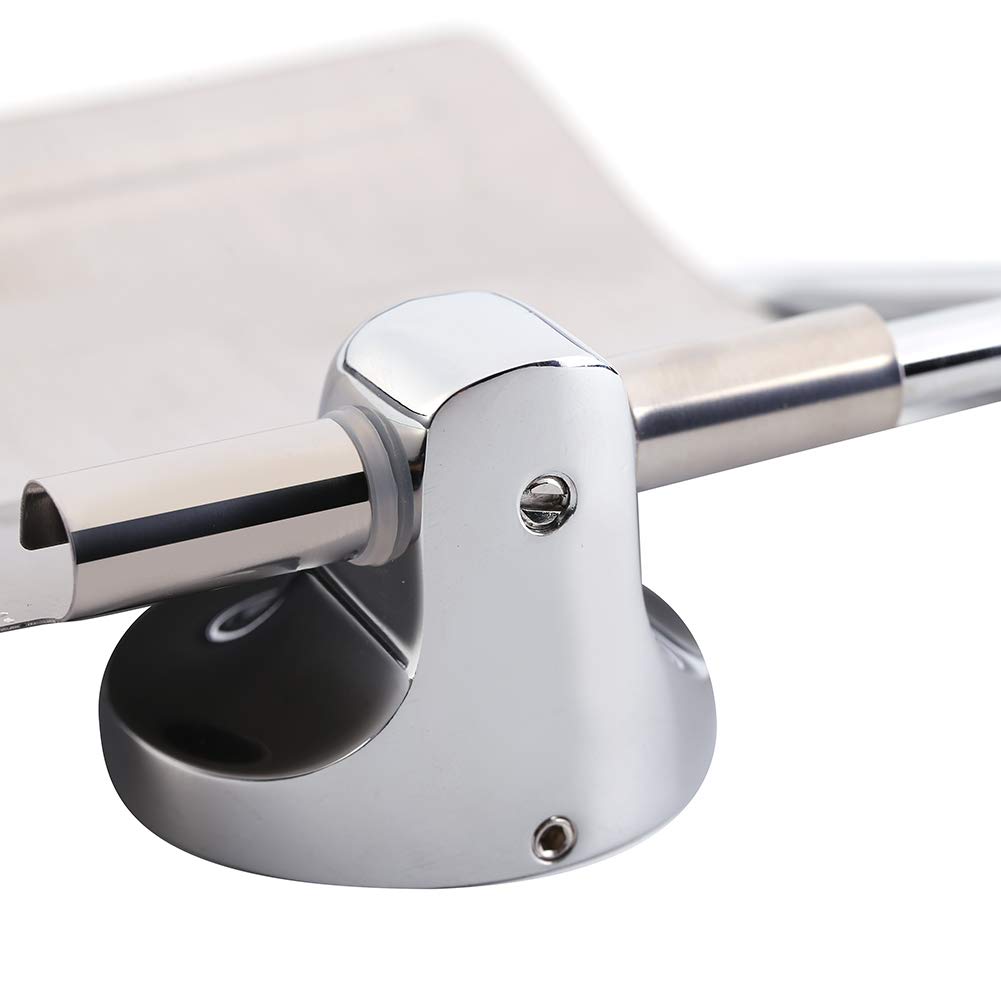 Juego de 6 accesorios de baño cromados para montaje en pared, soporte para papel higiénico, soporte para cepillo de dientes, jabonera, kit moderno de accesorios de baño