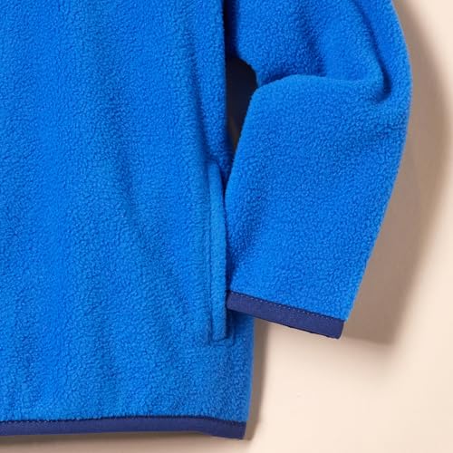 Image of Amazon Essentials Boys and Toddlers' Midweight Polar Fleece Quarter-Zip Pullover Jacket, Long Sleeve
