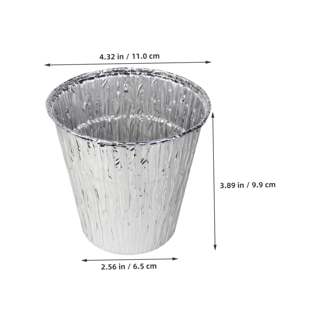 OKUMEYR 8pcs Aluminum Foil Bucket Liners Drip Bucket Cup Replacement Grease Catcher for Bbq Camping