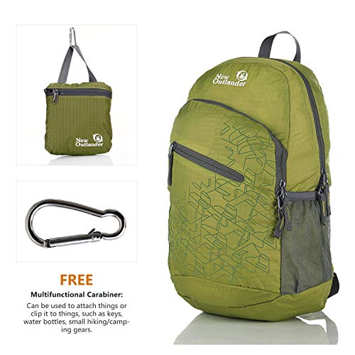 Outlander Packable Handy Lightweight Travel Hiking Backpack Daypack-Green-L #TOP1
