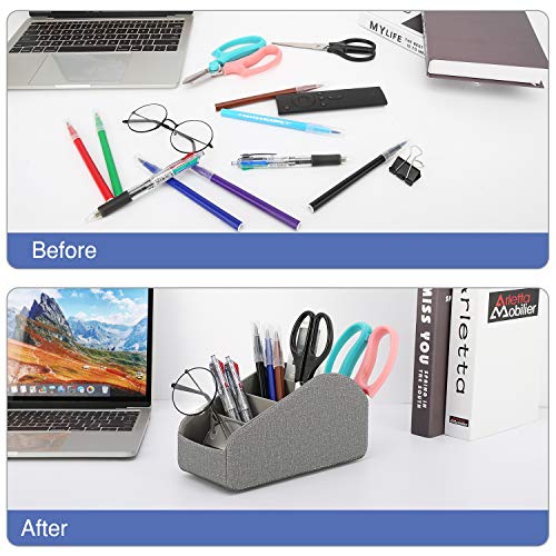 MoKo Remote Control Holder, Leather Organizer for Up to 5 Remotes, Suitable for Apple TV/Smartphones, Dark Grey - Cosy Home Interiors MoKo Remote Control Holder, Leather Organizer for Up to 5 Remotes, Suitable for Apple TV/Smartphones, Dark Grey - Image 5