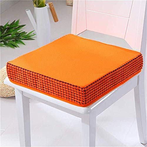 Cojines de 8cm de espesor con terciopelo suave cuadrado naranja para terraza 6