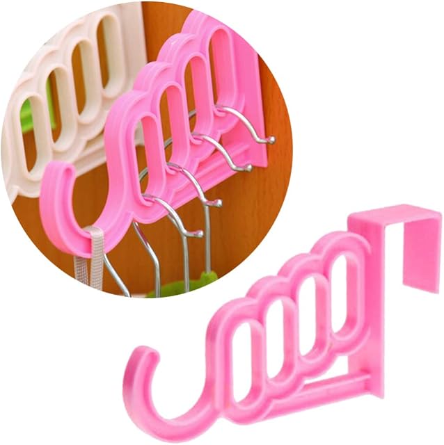 DOITOOL Door Valet Hook Multi Hanging Hanging Holder Storage Hook Clothes Hanger for Bedroom Bathroom Cabinet Coats Jackets Hats Towels