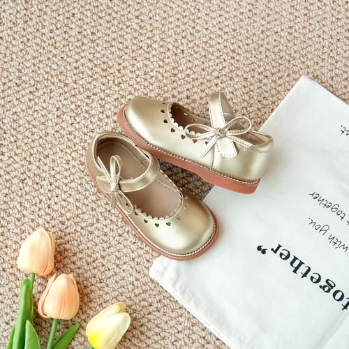 Image of Flaryzone Toddler Little Girl Mary Jane School Uniform Oxfords Flat Dress Shoes
