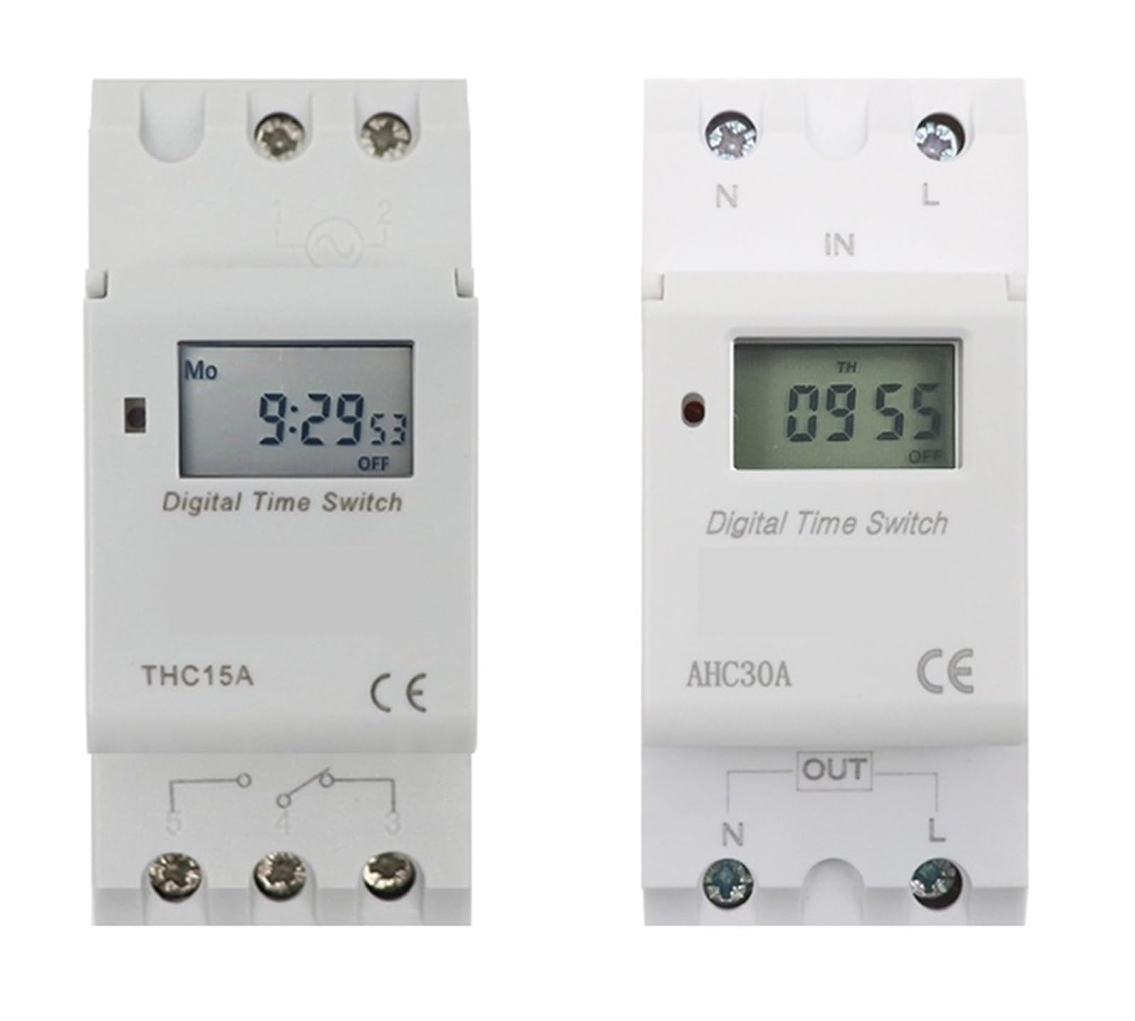 Minuterie programmateur hebdomadaire 7 jours rail din 220V 12V