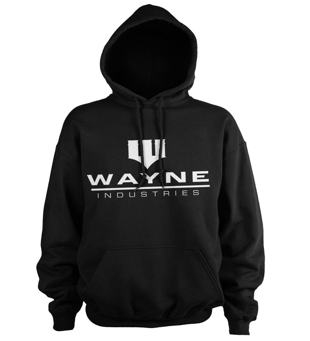 BATMAN Officially Licensed Wayne Industries Logo Hoodie (Black), XXXXX-Large