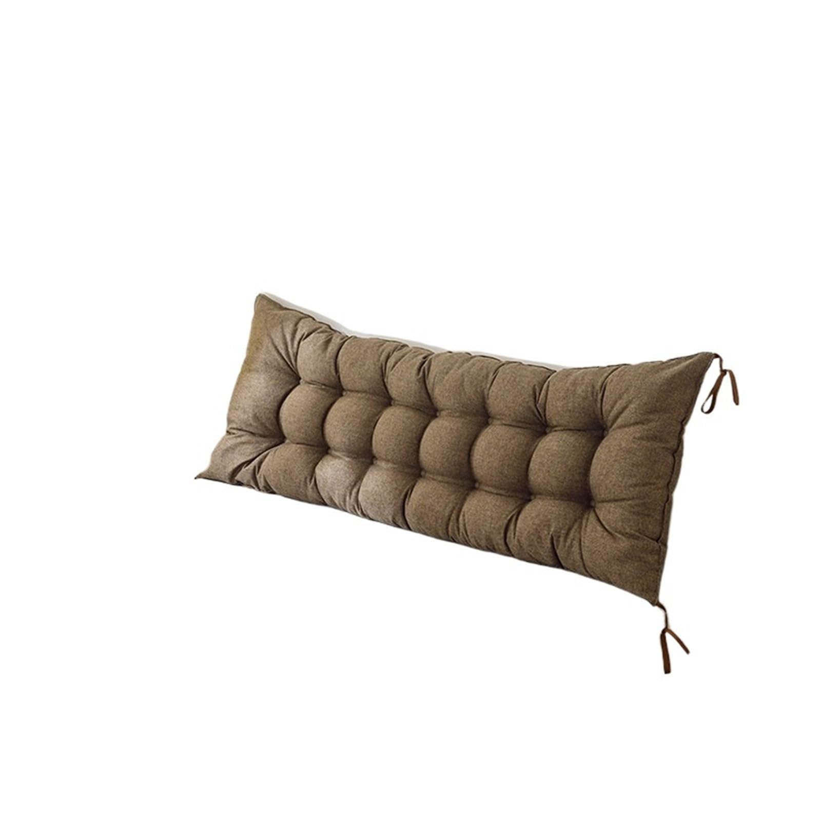 GSXLZ Headboard Pillow Rectangular Headboard Reading Body Pillow Chair Bedside Lumbar Chair reading pillow Wedge Backrest Pillow Household Decor(Coffee,120x50cm)