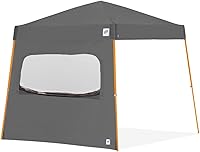 Vista 8 de E-Z UP Pared lateral individual con ventana mosquitera, se adapta a patas en ángulo de 10 pies, accesorio de clip de braguero, punzón