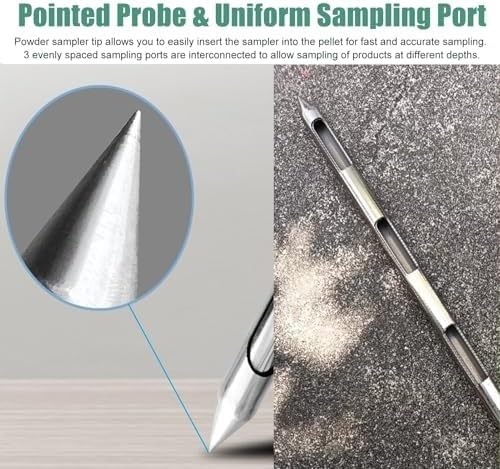 Sonda de muestreo de 32 mm con punta afilada para polvos 5