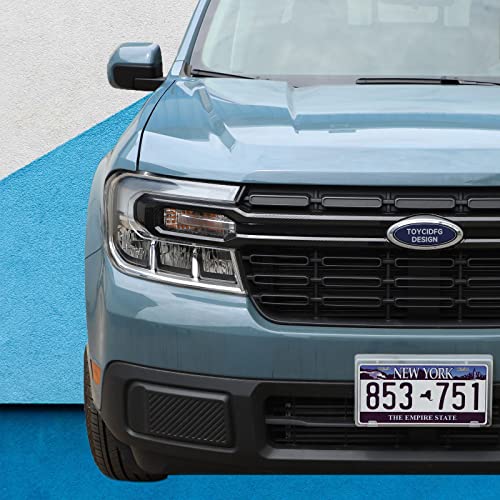 Image of TOYCIDFG Front Grille Trim Strips Compatible with Ford Maverick 2022 2023 Truck Grille Trim Strips Cover Frame Car Decorations Stickers (Carbon Fiber Pattern)