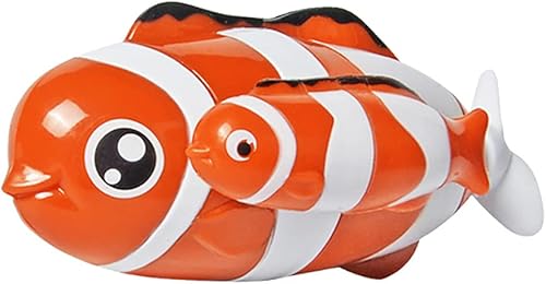 Electric Penguin Bath Toy – Waterproof Mother & Baby Swimming Marine Animal for Bathtub & Pool, Lovely Water Play Set, Fun Baby Shower & Toddler Gift (Mother & Child Penguin)(Clownfish)