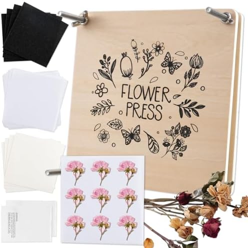 Wooden Flower Press Kits For Adults Kids DIY Art Crafts, Flower Press