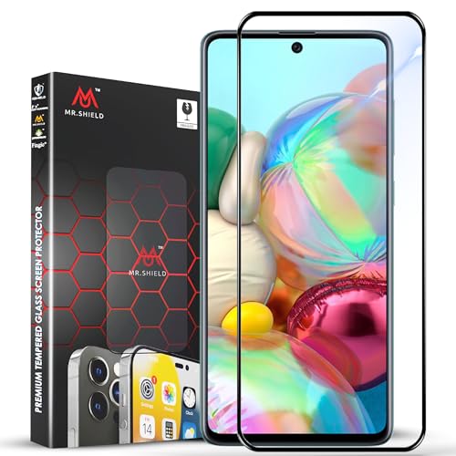 Image of Mr.Shield Top-Notch HD+ Tempered Glass Screen Protector Guard For Samsung Galaxy A71 / M51 / F62 / M62 / A73, 9H Hardness, Military Grade Protection, Easy Installation kit