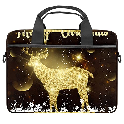 Housse ordinateur 14.5 pouces anti-choc motif cerf Noël multicolore