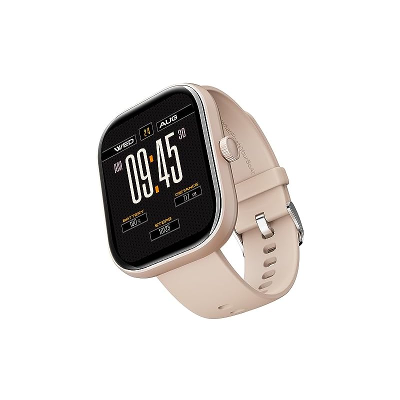 boAt Wave Sigma Smartwatch with 2.01" HD Display,Bluetooth Calling, Coins, DIY Watch Face Studio, 700+ Active Modes, HR&SpO2 Monitoring, Energy and Sleep Scores,IP67(Cherry Blossom)